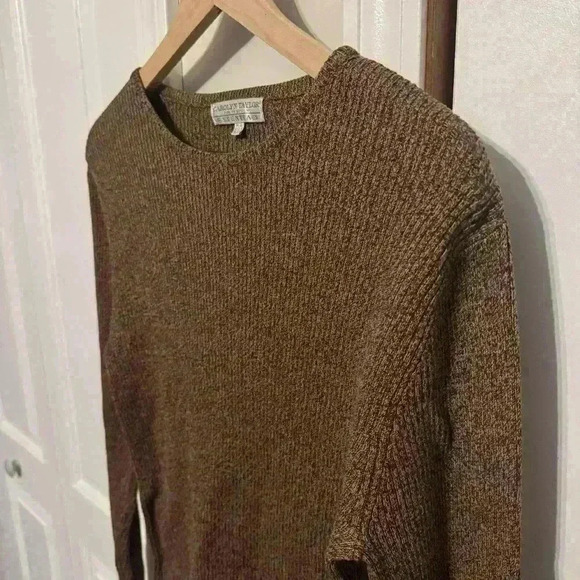 Carolyn Taylor Textured Brown Long Sleeve Size Medium - Picture 3 of 10